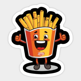 kawaii french fries T-Shirt cute ,potatofood Sticker